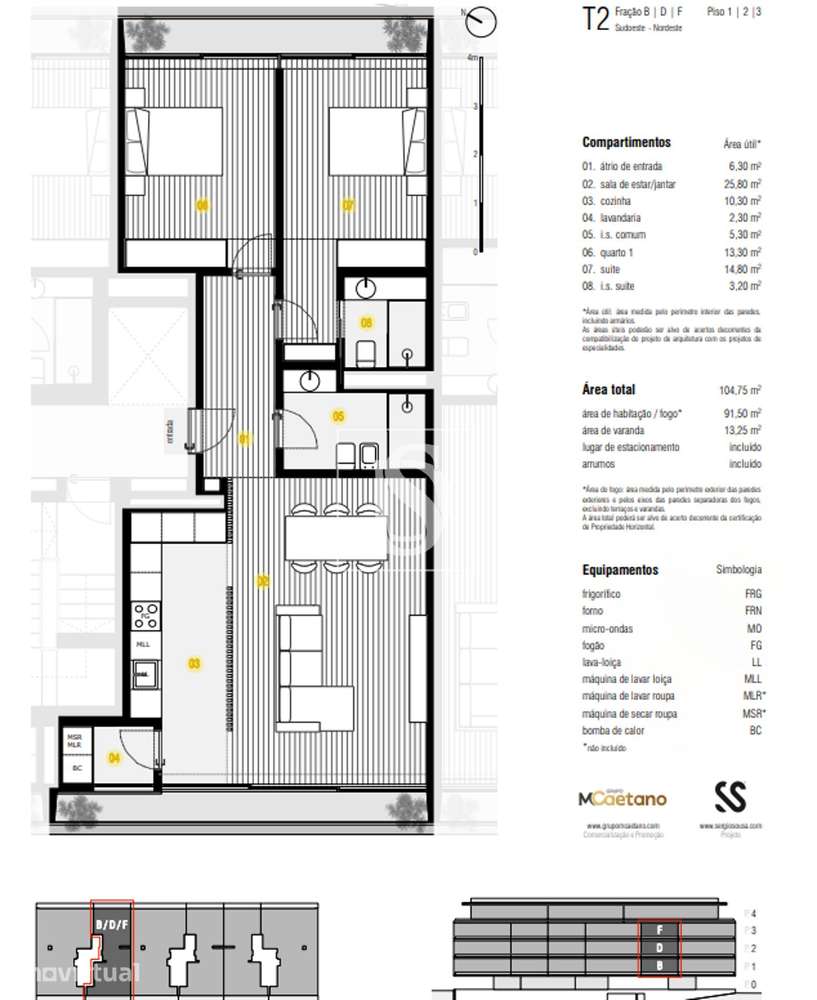 APARTAMENTO T2 - SECA DO BACALHAU C/VISTA DE MAR - Grande imagem: 5/16