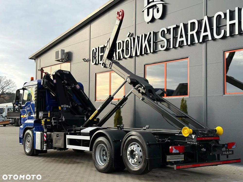 MAN TGS TGX TGM 26.360 // hakowiec // żuraw HMF 1420 K2 // 6x2 kipper crane kran żuraw dźwig - 5