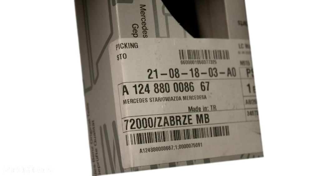 MERCEDES W123 W201 W124 W126 Gwiazda emblemat OE - 5