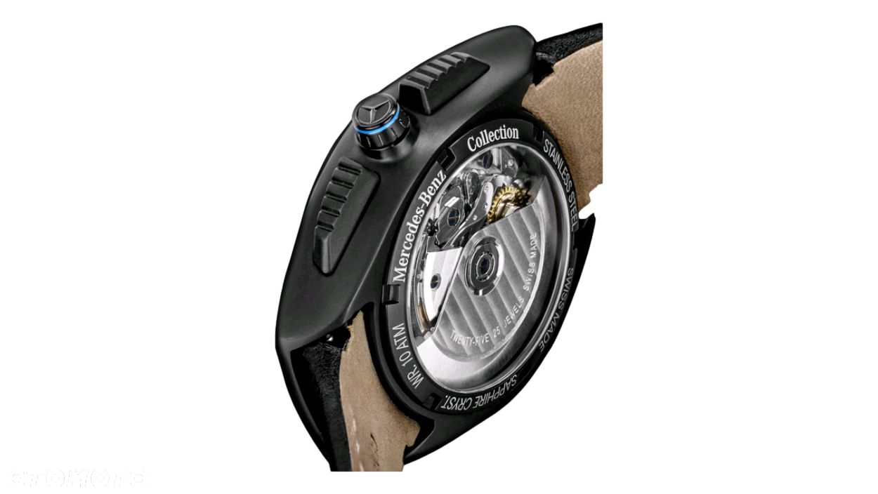 MERCEDES Zegarek meski automat chrono stal/skora - 2