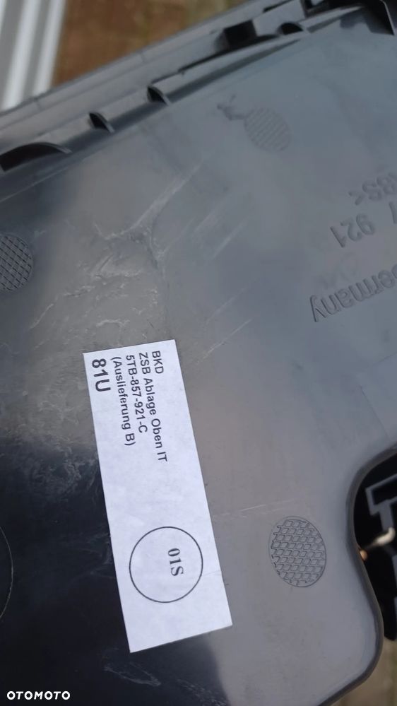 VW TOURAN SCHOWEK KONSOLI 5TB857921 C - 3