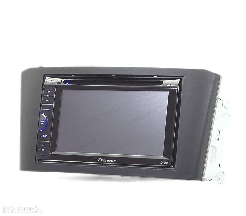 MOLDURA ADAPTADOR PRETO PARA RADIO 2-DIN PARA TOYOTA AVENSIS 02-08 - 1