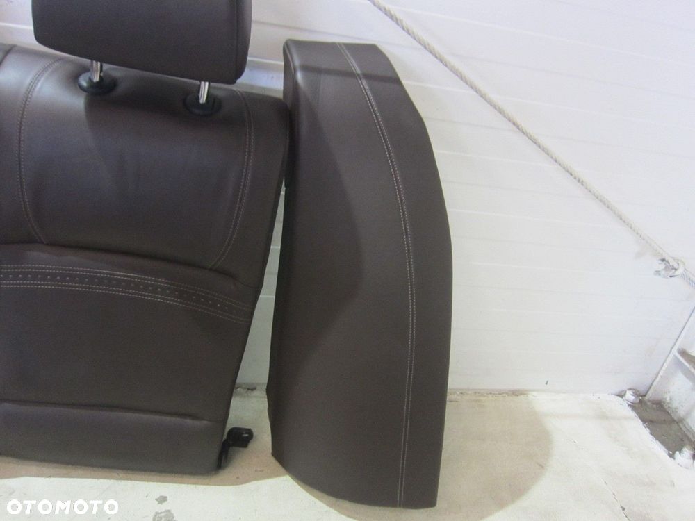 BMW 5 F10 KANAPA TYLNA SIEDZISZKO BRĄZOWE BRĄZ MOKKA SZEW NAPPA 7358698 - 8