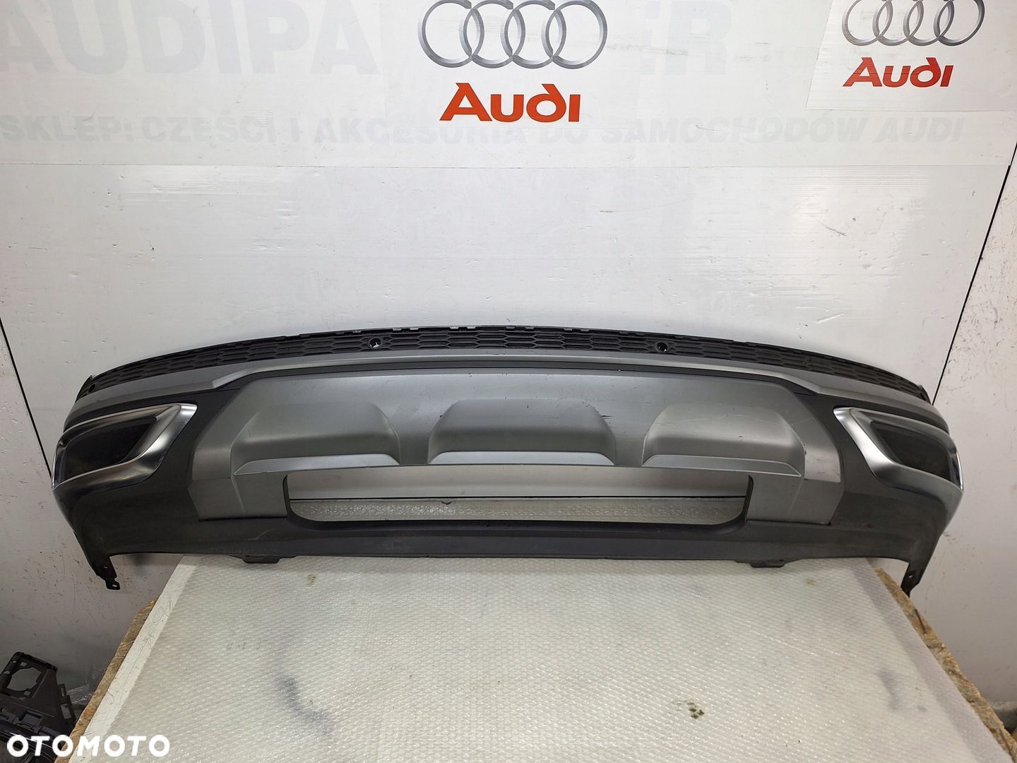 ZDERZAK SPOJLER DYFUZOR AUDI Q7 4M 4M0 PO LIFCIE LIFT S-LINE CHROM 2020-24 - 1
