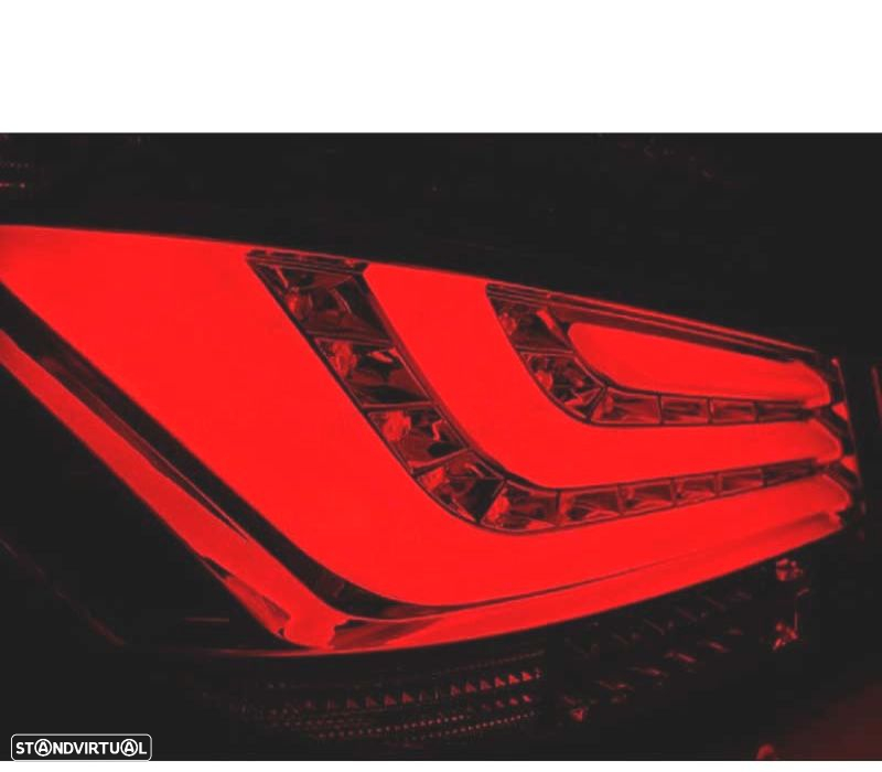 FAROLINS TRASEIROS PARA BMW E60 SEDAN 03-07 LED VERMELHO BRANCO - 3