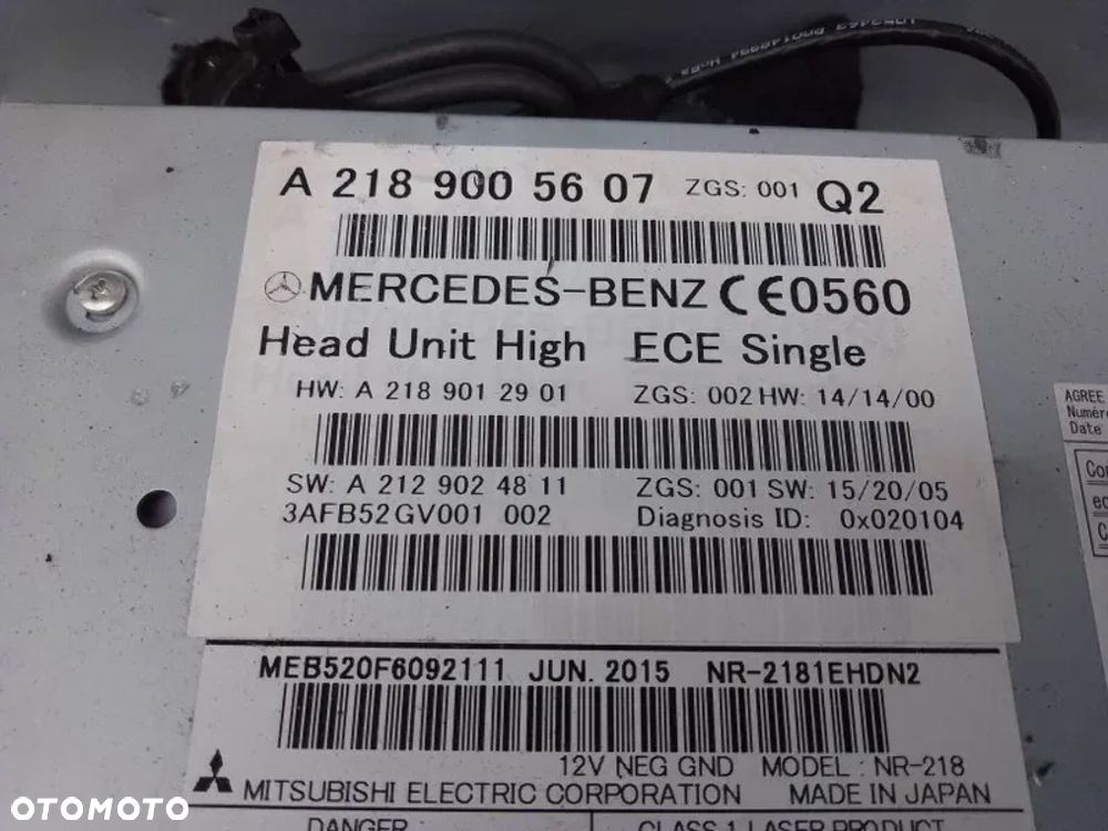 radio nawigacja navi mercedes w218 w207 w212 lift a2189005607 - 6