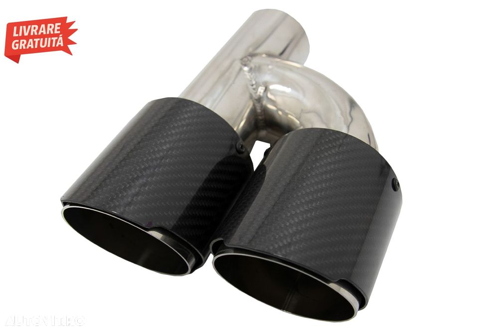 Tobe Ornamente Sistem de evacuare Carbon Fiber Finisaj Lucios 6.3cm- livrare gratuita - 4