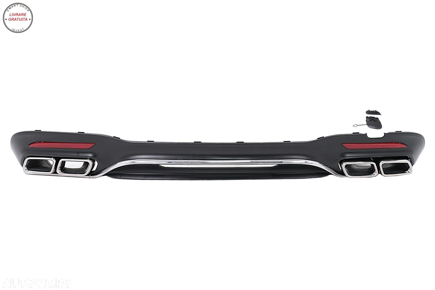 Difuzor Bara Spate Mercedes Clasa S W222 Facelift Sport Line (2017-2020) S63 Desig- livrare gratuita - 1
