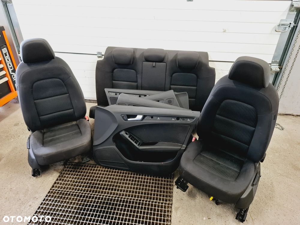 Fotele Kanapa Oparcie Boczki Welur Audi A4 B8 Sedan - 1