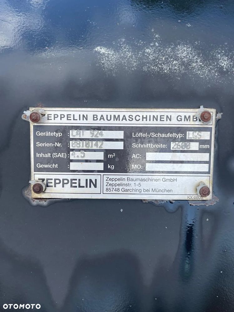 ŁYŻKA DO ŁADOWARKI CAT, VOLVO, LIEBHERR, ZEPPELIN - 5