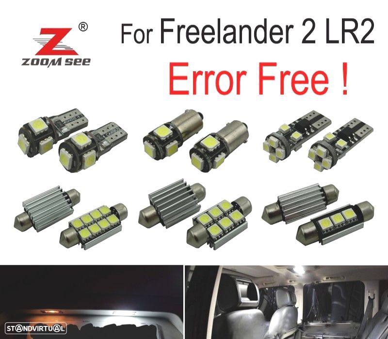 KIT COMPLETO 17 LAMPADAS LED INTERIOR PARA LAND ROVER FREELANDER 2 LR2 06-13 - 1