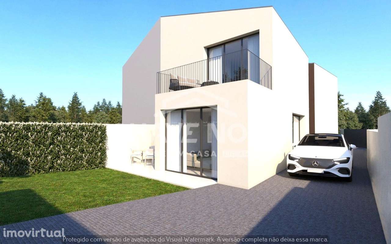 Moradia Geminada V3 Nova c/ Jardim e Garagem em Argoncilhe - Grande imagem: 3/25