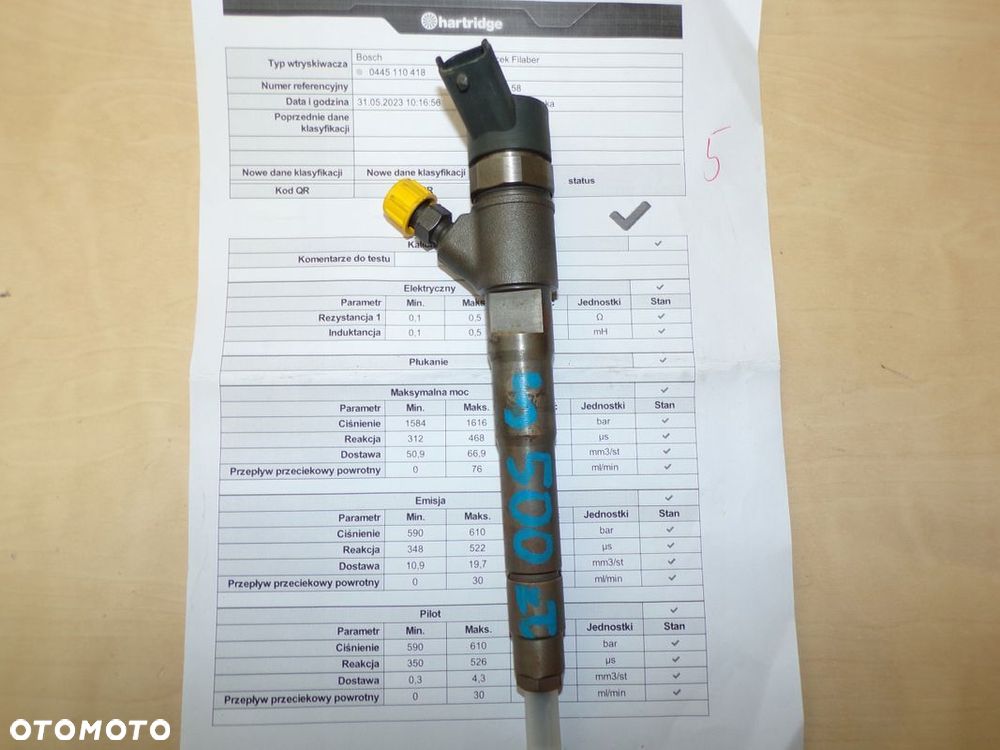 DUCATO lift 14- 2.3 JTD 16- WTRYSKIWACZ NOWY 504389548 - 1