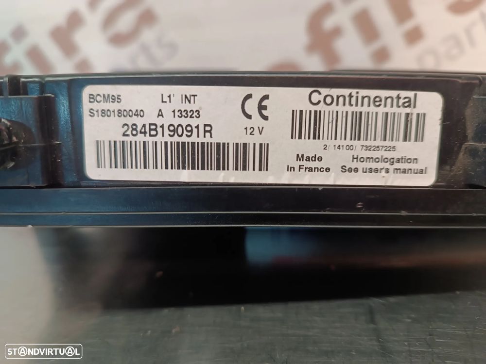 MODULO BCM UCH RENAULT MEGANE III REF: 284B19091R S180180040 - 3