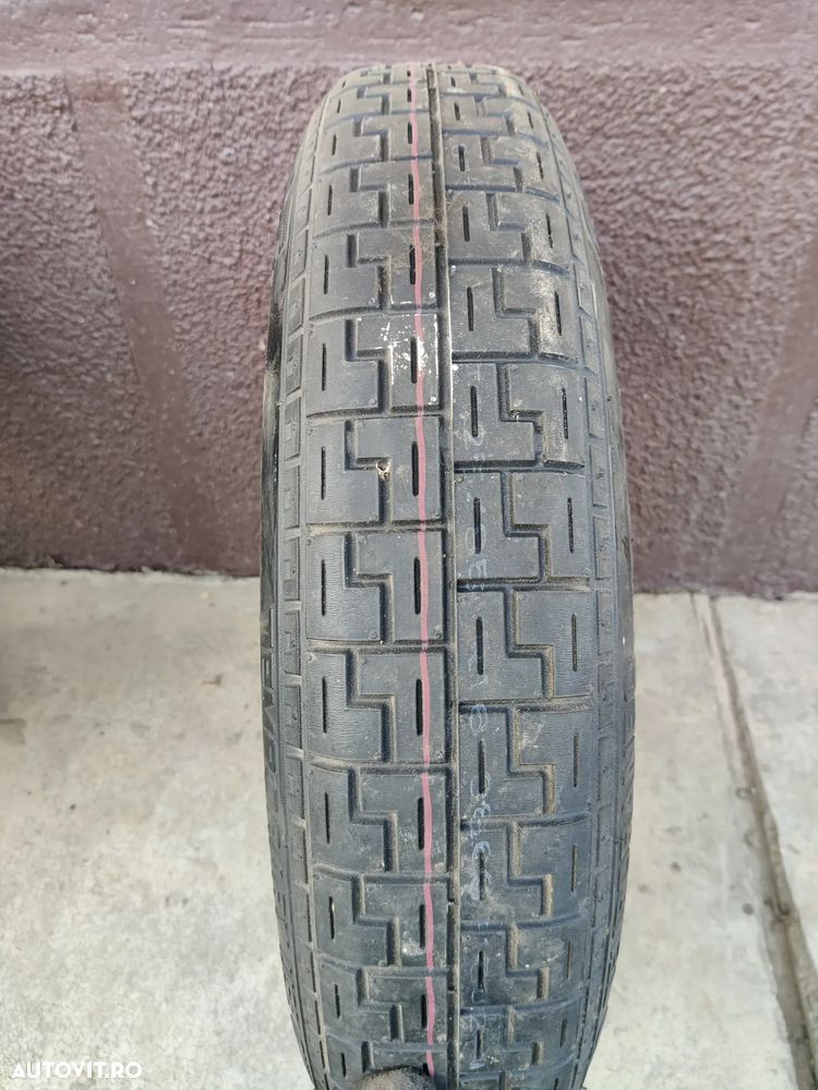 Roata de rezerva slim / ingusta 16'' 5x108 Volvo V40 S40 V50 C30 C70 S60 V60 S80 V70 Renault Peugeot Ford cauciuc 125/85 R16 30683913 / 31317720 - 6