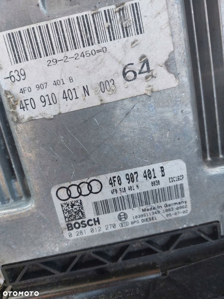 Audi A6 C6 sterownik silnika 3.0 TDi BMK 4F0907401B - 1