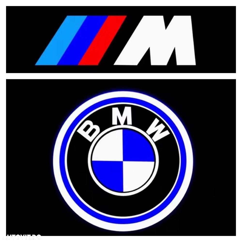 Set 2 Lumini Usi Lampi Portiere cu Logo //M sau BMW G20 G21 G02 G07 Z4 - 2