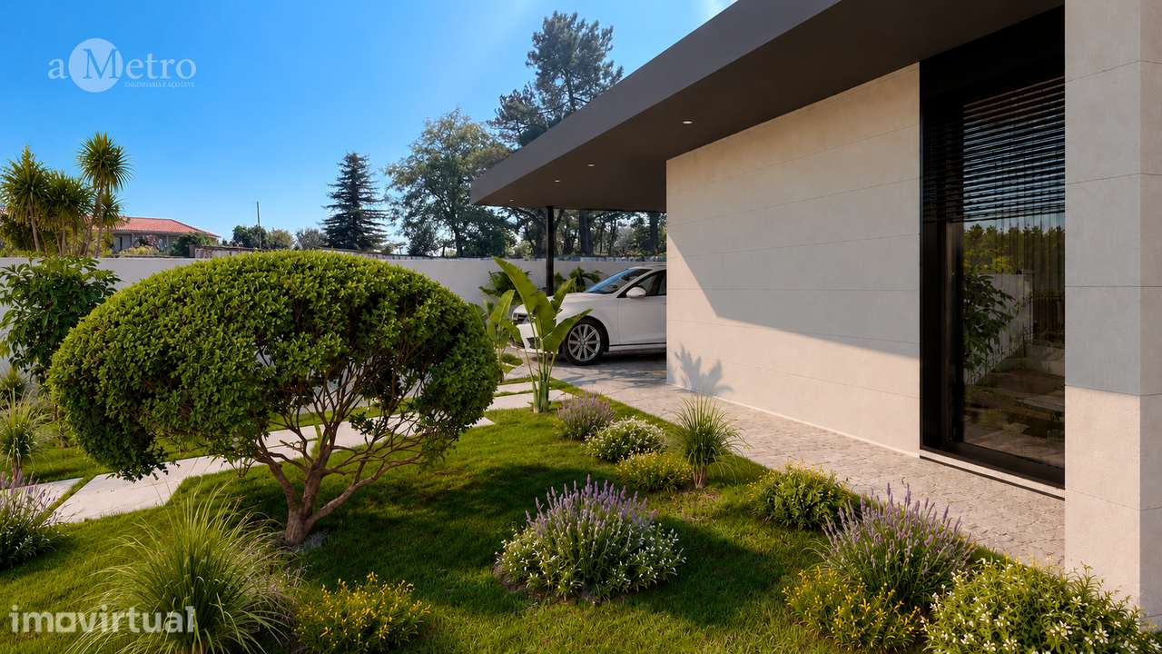 Moradia T3+1 térrea com piscina e jardim – Trofa - Grande imagem: 4/26