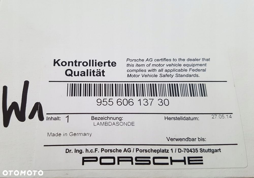 porsche sonda lambda nowe oe 95560613730 - 3