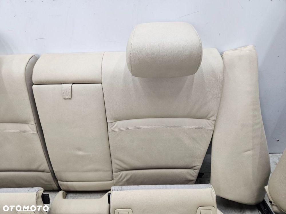 Fotele BMW E92 Coupe 04-12r. M-pakiet Sportseast kanapa tylna ANGLIK KOMPLET skóra beżowa CREMEBEIGE - 13