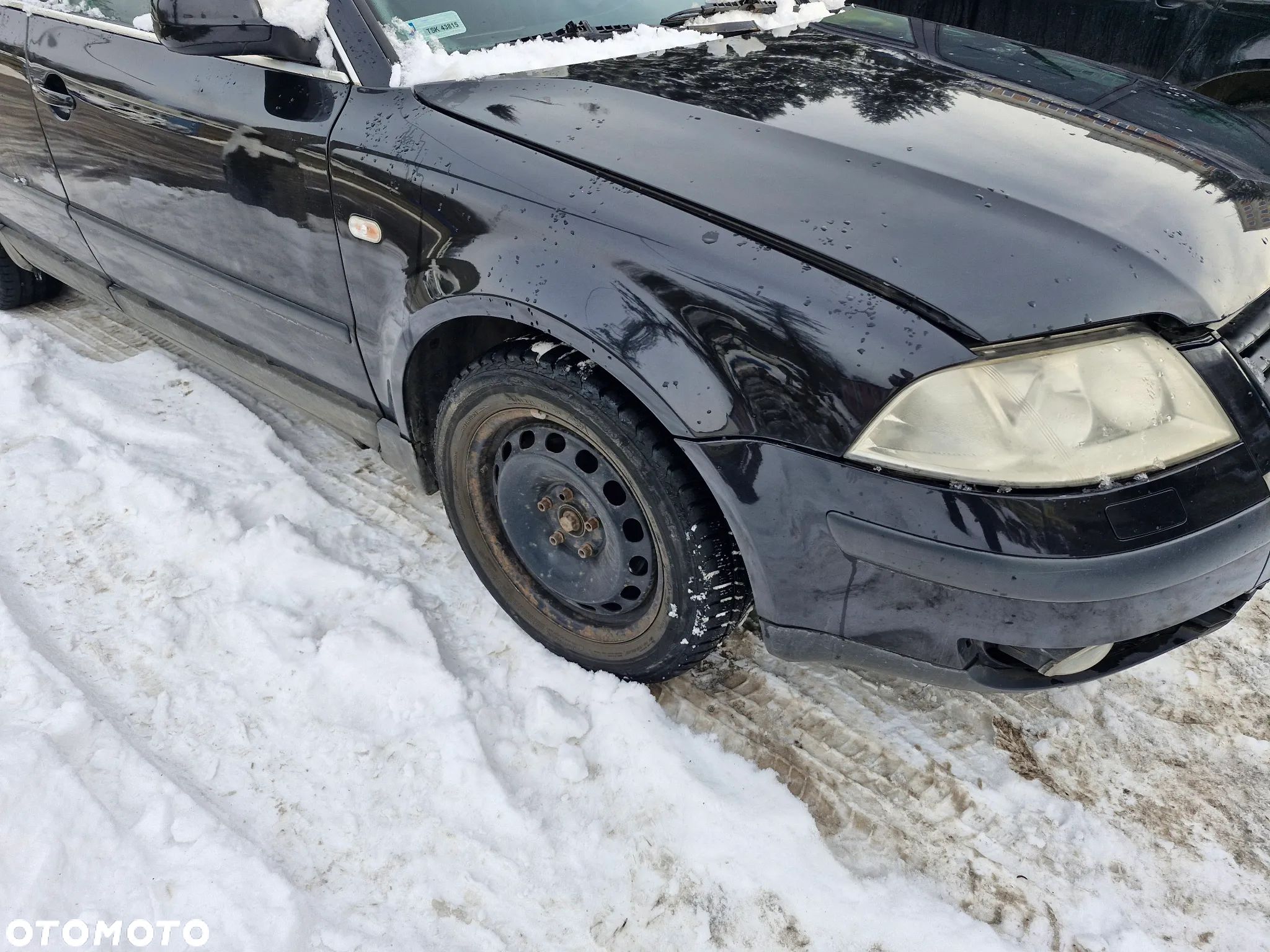 VW Passat B5 LIFT kombi maska zderzak drzwi szyby skrzynia lampy lusterka kod lak LC8Z - pojazd na częsci - 1
