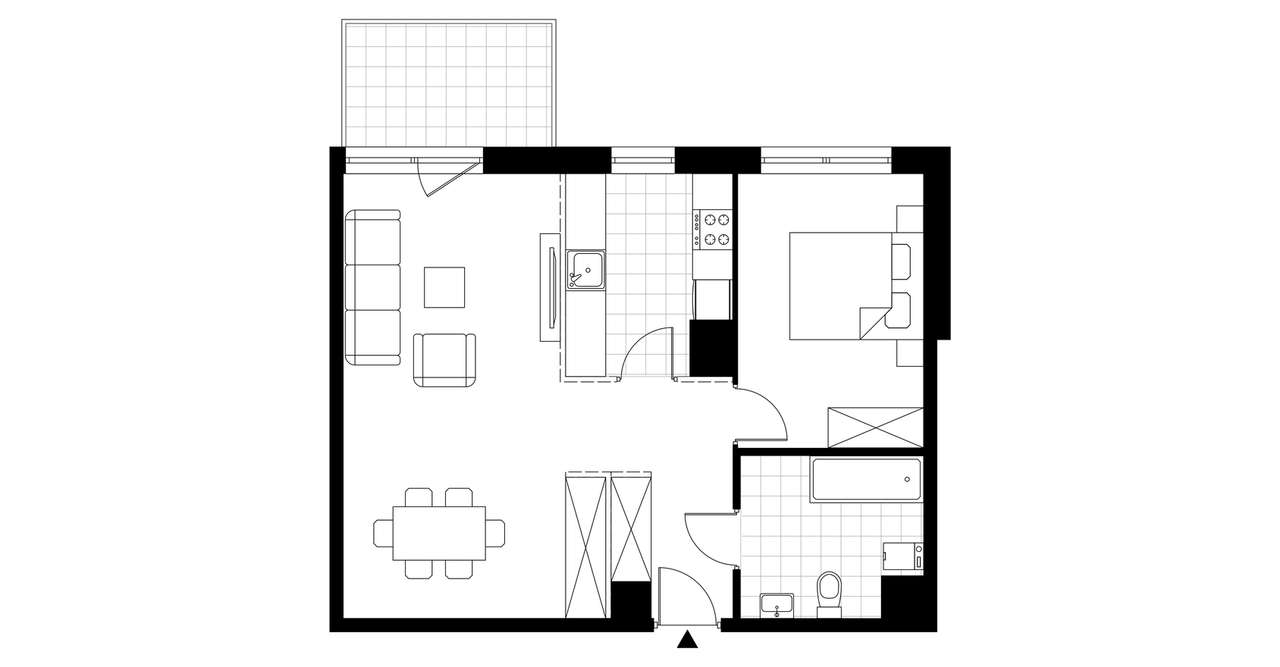 2-pokojowe mieszkanie 53m2 + balkon Bezpośrednio - Pełny obrazek: 2/20