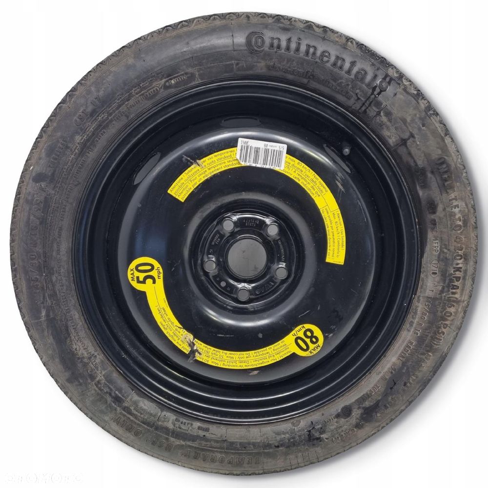 KOŁO DOJAZDOWE ZAPASOWE VW Tiguan Audi Q3 145/00 R18 5N0601027A/D 5x112 - 1