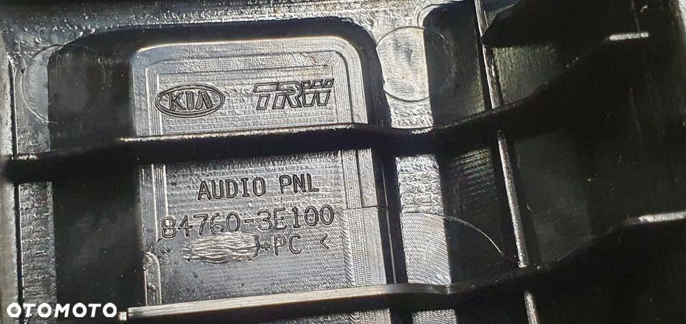 Ramka radia konsoli dekor przełączniki Kia Sorento 94500-3E160 84760-3E100 - 8