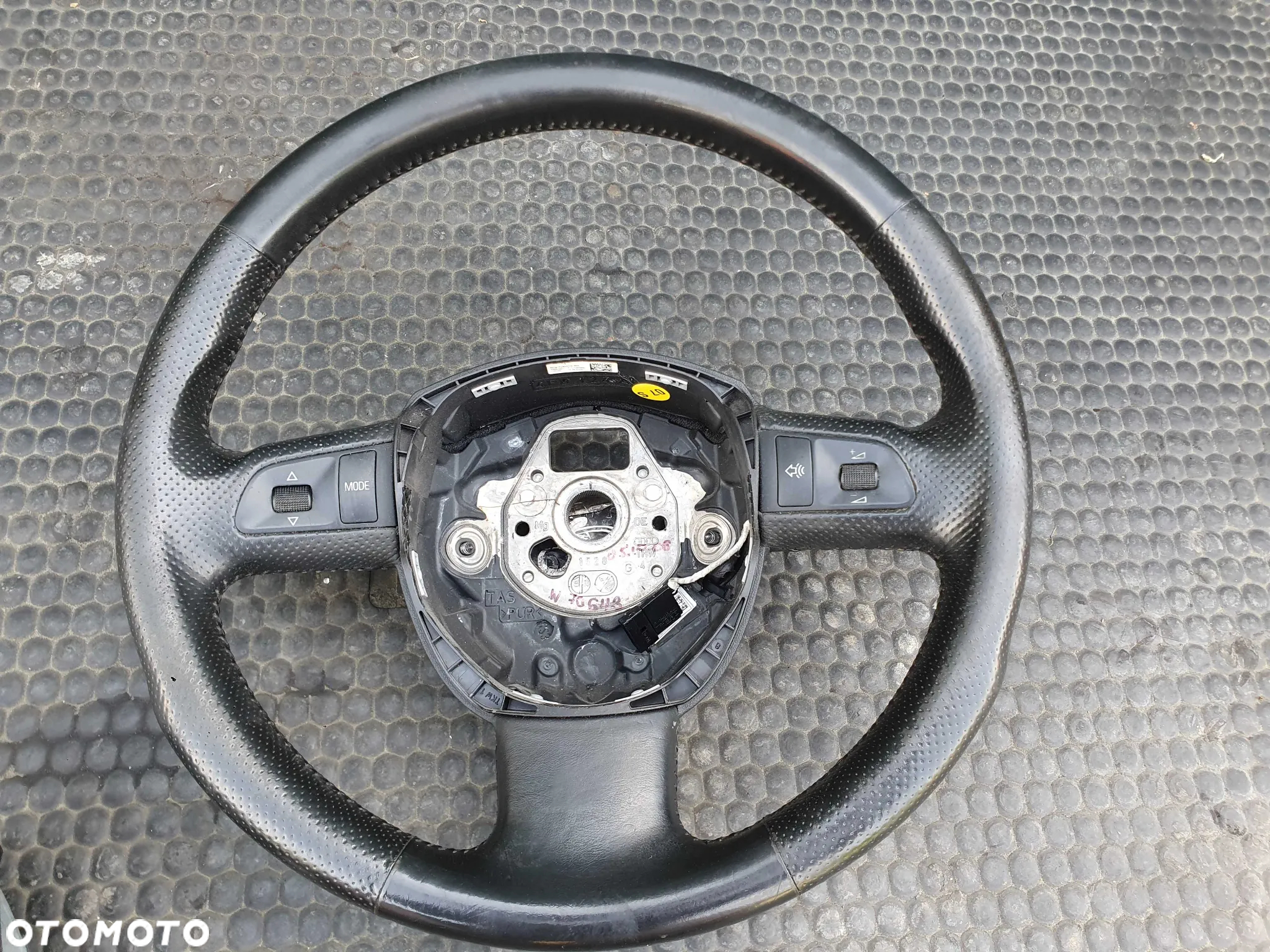 Kierownica Trzy 3 Ramienna Czarna Pikowana Skóra Air Bag Poduszka Wtyczka AUDI A4 B6 B7 - 22