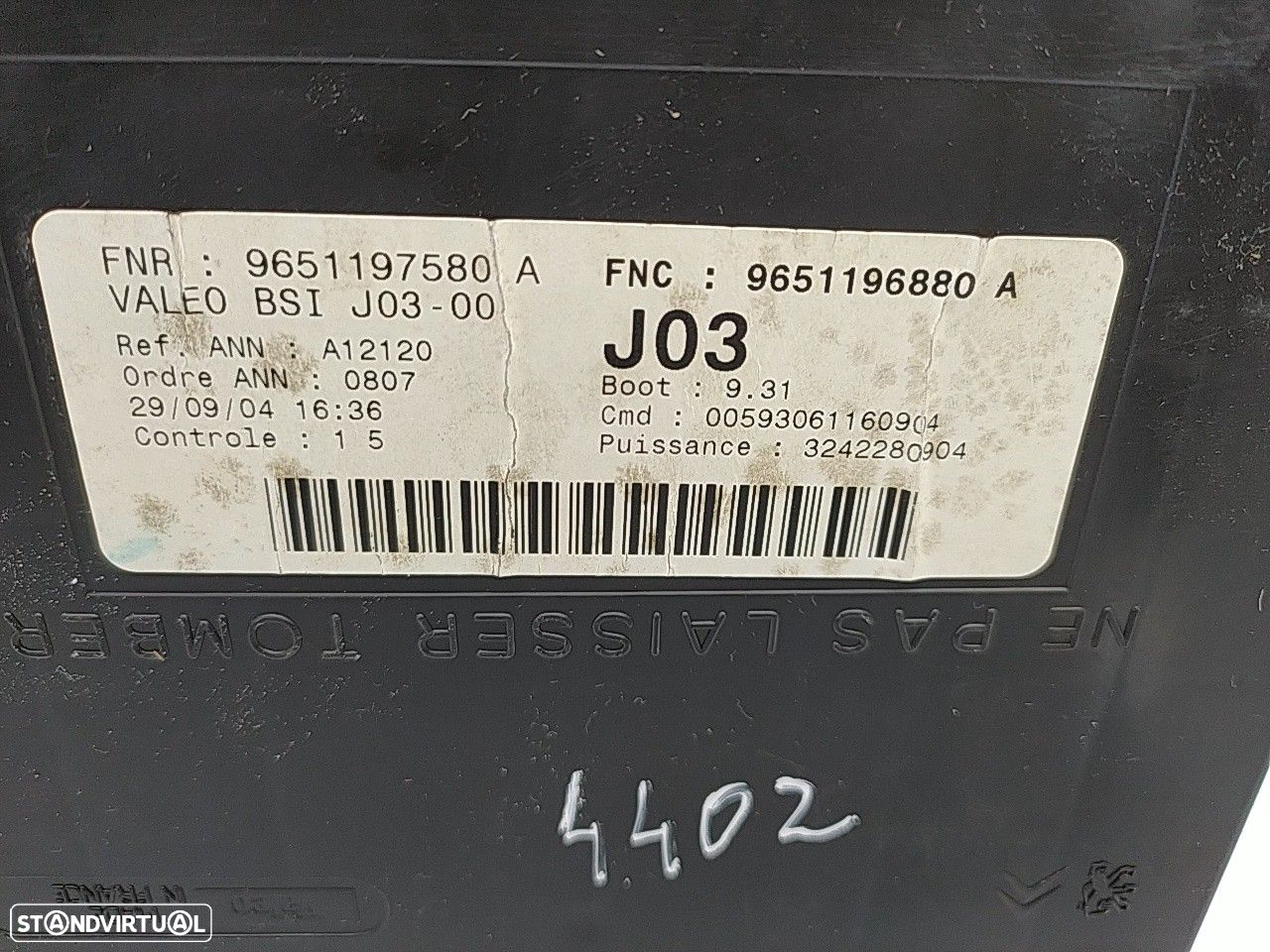 Bsi - Caixa De Fusiveis Peugeot 307 (3A/C) - 4