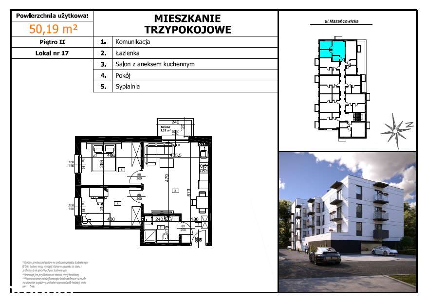 3 pokoje, cisza i dużo zieleni - Mazańcowicka 41