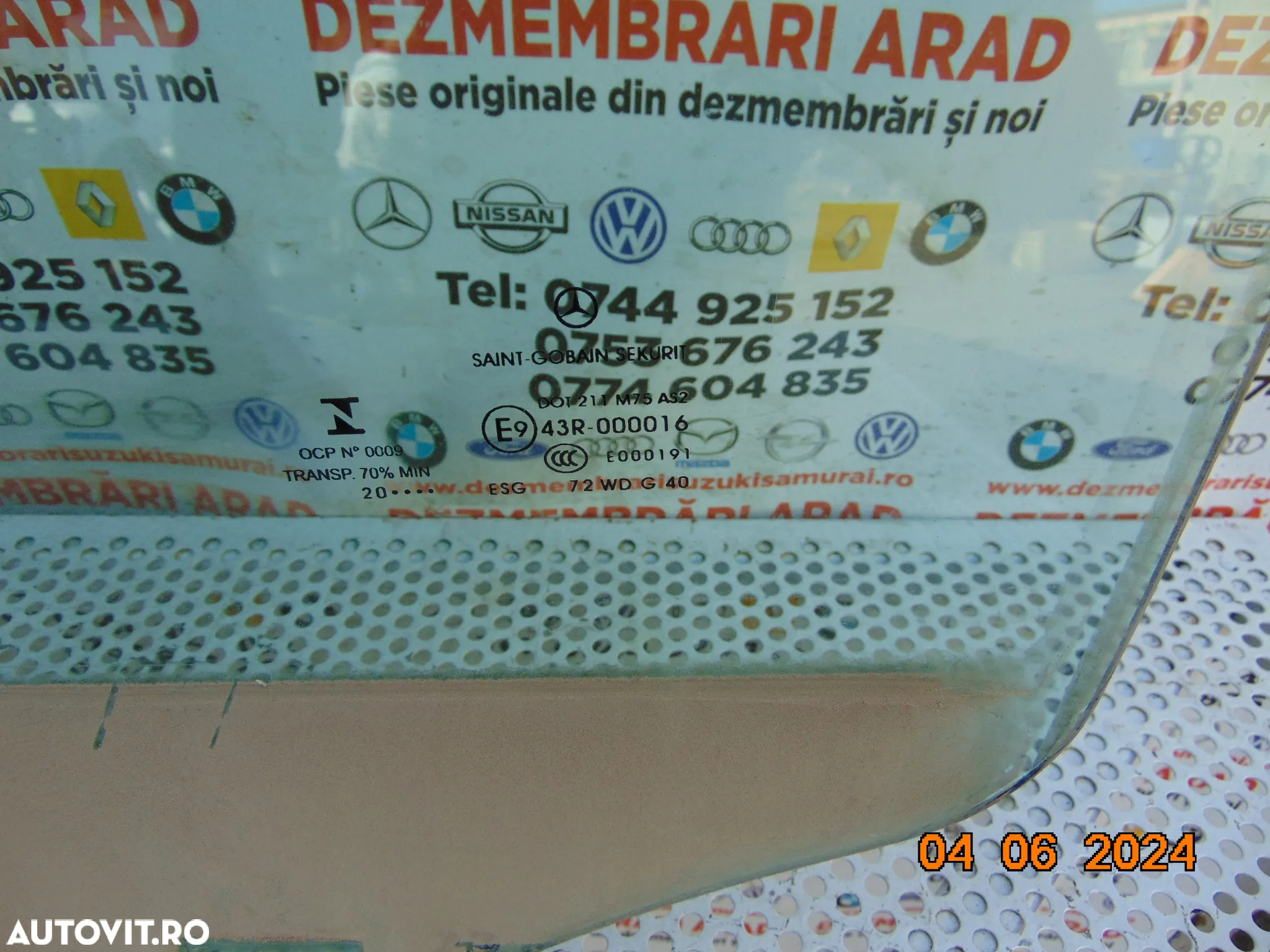 Geam usa Mercedes Vito w447 Viano v Class geamuri usi fata stanga dreapta usa - 3