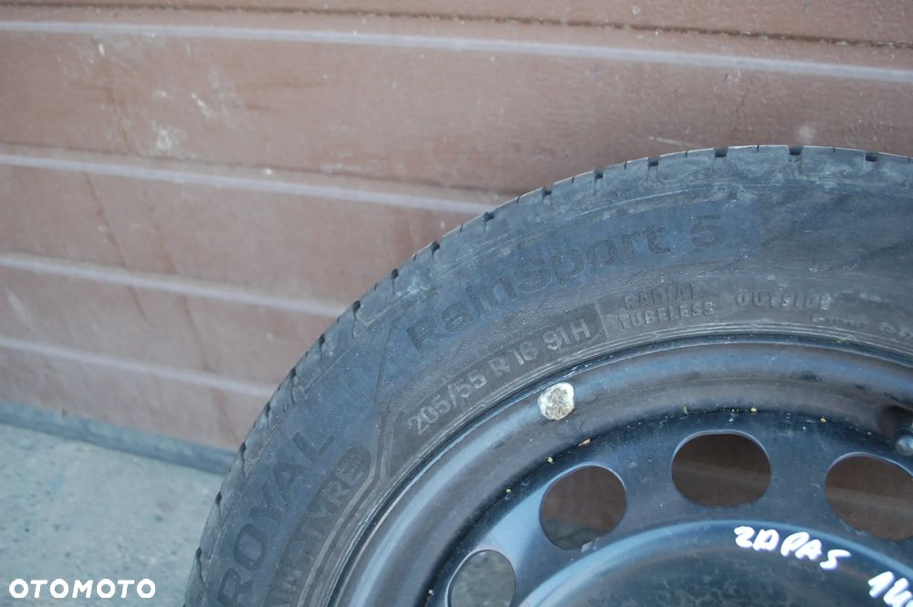 FELGA KOŁO ZAPASOWE 1K0601027J 5X112 205/55R16 ET50 6.5J AUDI A3 8P VW GOLF V SKODA SEAT - 2