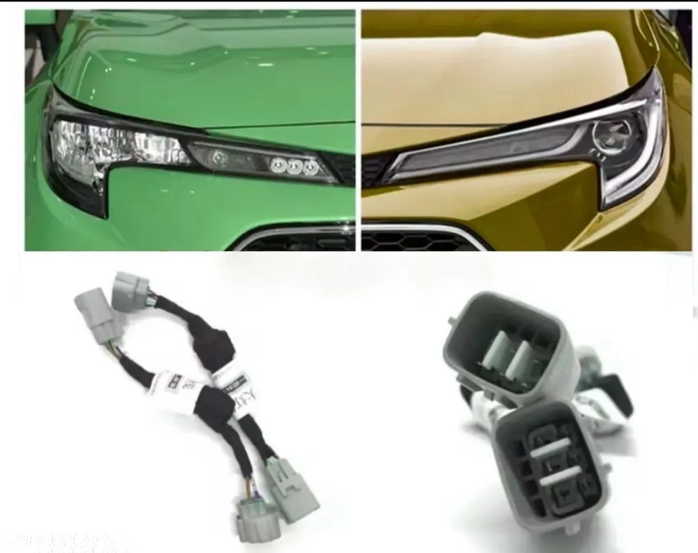 TOYOTA COROLLA XII E210 LAMPA LAMPY REFLEKTOR REFLEKTORY PRAWY LEWY PRZÓD PRZEDNIE FULL LED + WTYCZKI KOMPLET NOWY ORYGINAŁ - 1