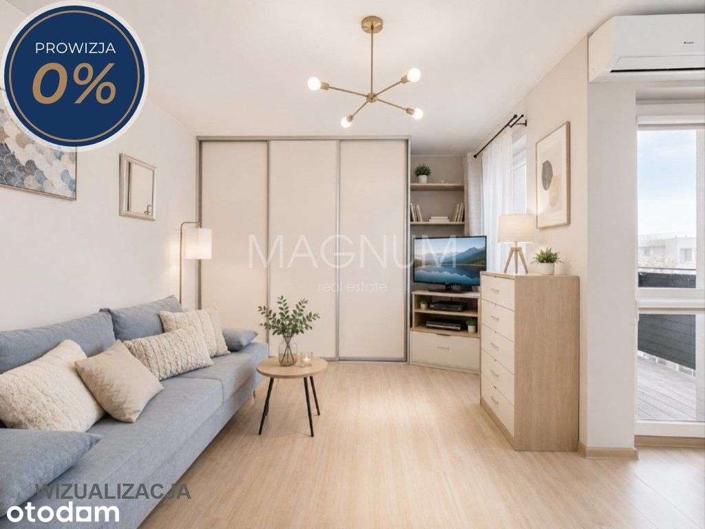 35,8 m² z możliwością wydzielenia 2pok