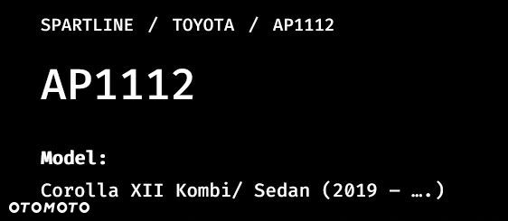 Corolla XII Kombi Sedan 2019 -  dywaniki gumowe PL - 15