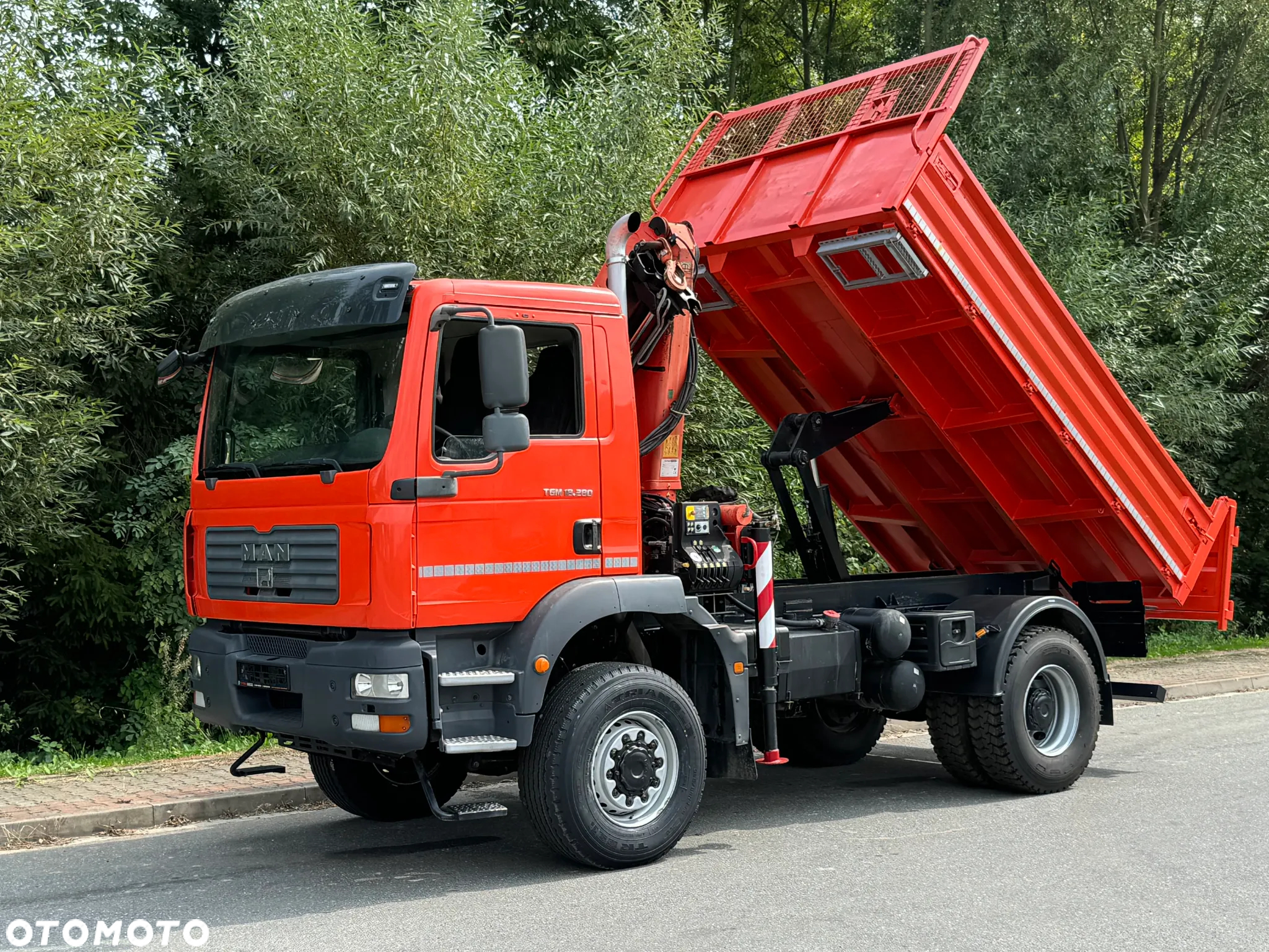 MAN TGM 18-280 MAN 4x4 HDS PALFINGER 105 KIPER WYWROTKA MEILLER BARDZO DOBRY STAN - 27