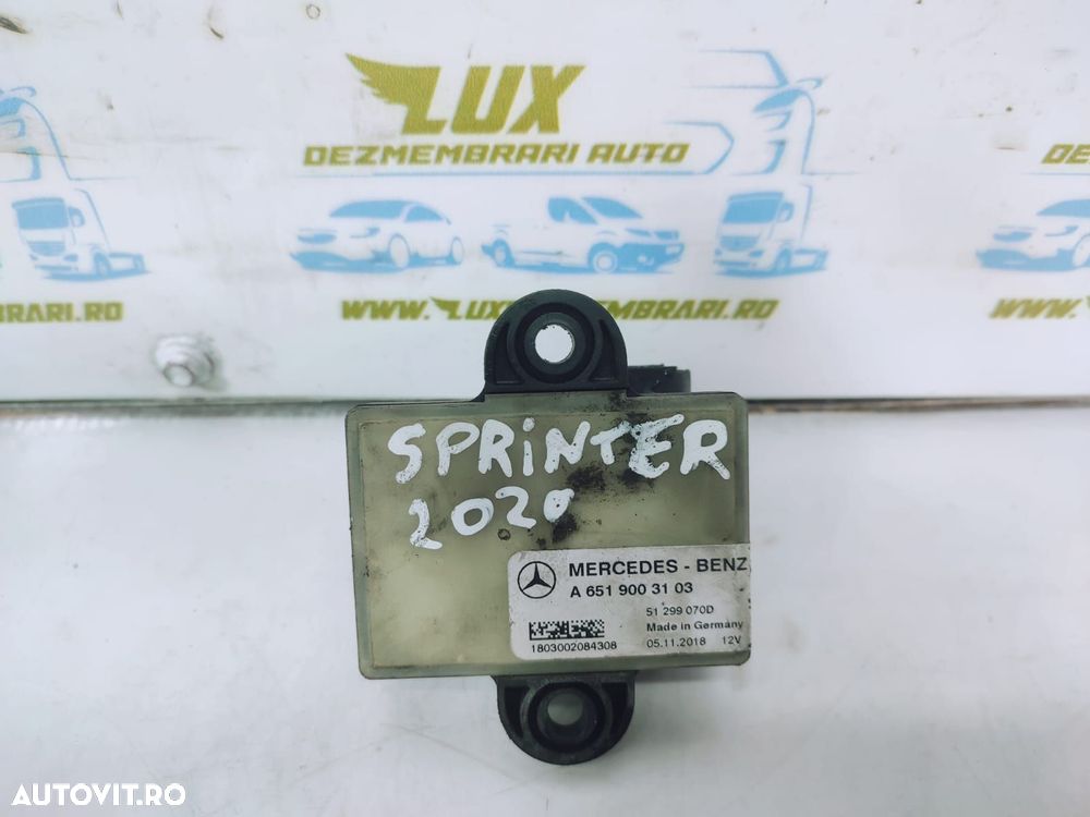 Releu bujii 2.2 cdi om651 A6519003103 Mercedes-Benz Sprinter 3 907  [din 2018 pana  2021] - 3