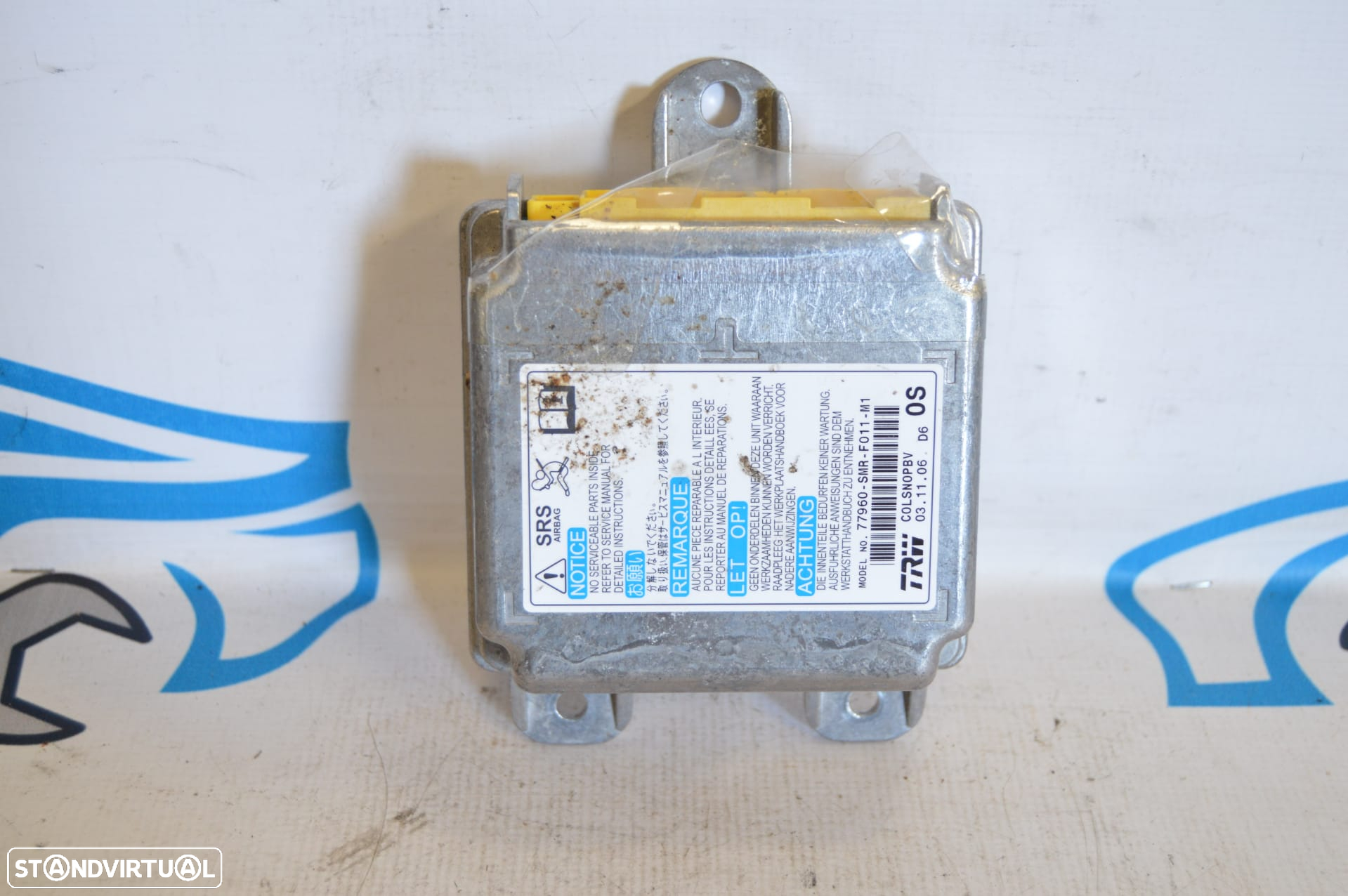 CENTRALINA ECU SENSOR AIRBAG TRW 77960SMRF011M1 77960 SMR F011 M1 HONDA CIVIC VIII 8 MK8 FN2 FN 2 2.2 i-CTDi 4WD 16V 140CV N22A2 - 4