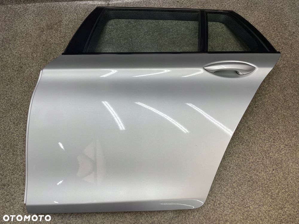 Drzwi szyba klamka lewy tyl BMW F11 kombi 354 srebrne 150 umAl ładne - 7