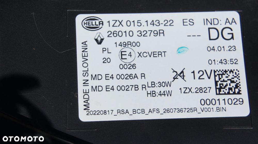 PRZEDNIA PRAWA LAMPA RENAULT MEGANE E-TECH FULL LED - 13