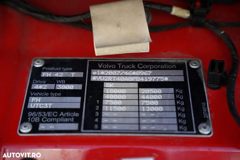 Volvo FH 500 / I-PARK COOL / I-SAVE / I-SHIFT / REZERVORE 1.500 L / - 38