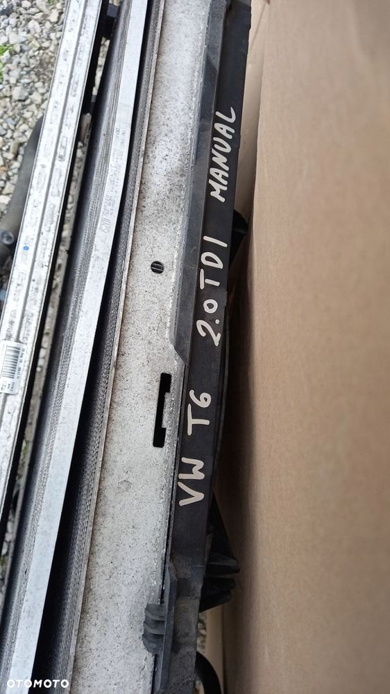 VW TRANSPORTER T6 T6.1 KOMPLET ZESTAW CHŁODNIC CHŁODNICA WODY KLIMY INTERCO - 2