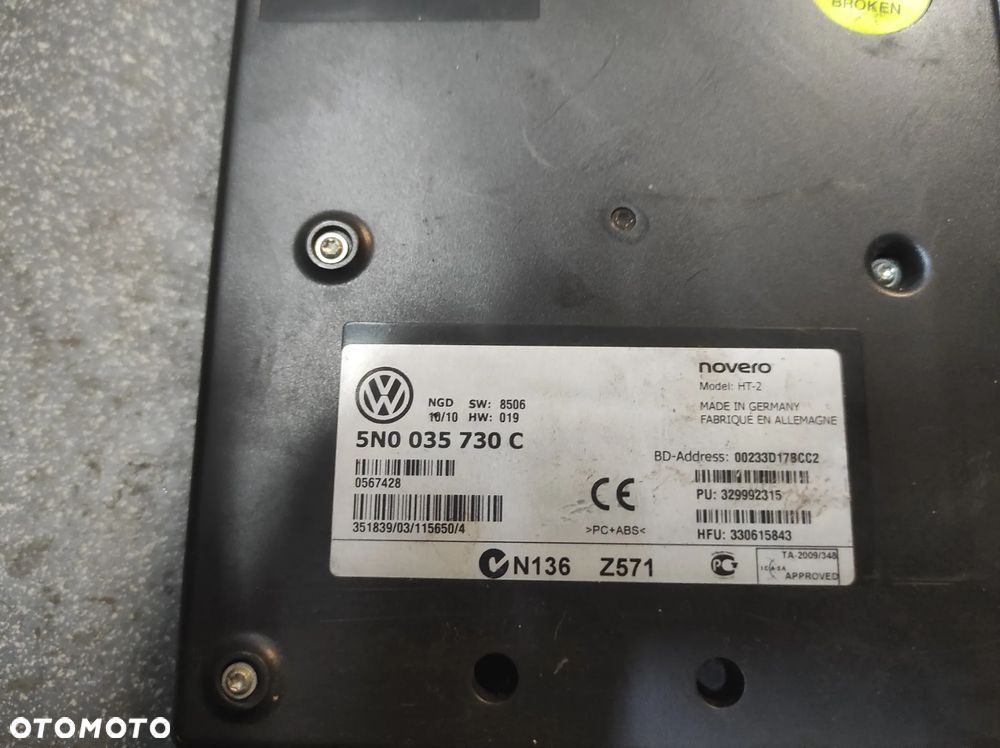 STEROWNIK MODUŁ BLUETOOTH 5N0035730C VW AUDI SEAT SKODA WYSYŁKA !!!! - 2