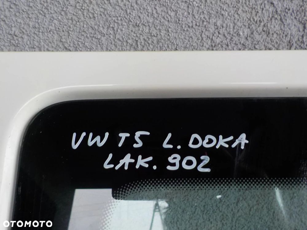 VW T5 T6 DOKA DUBELKABINA DRZWI TYŁ TYLNE LEWE KOMPLETNE - 6