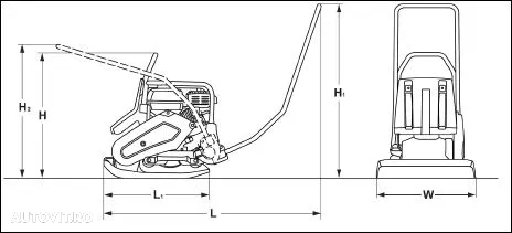 Placă compactoare unidirecțională BOMAG 12/50 A - 6