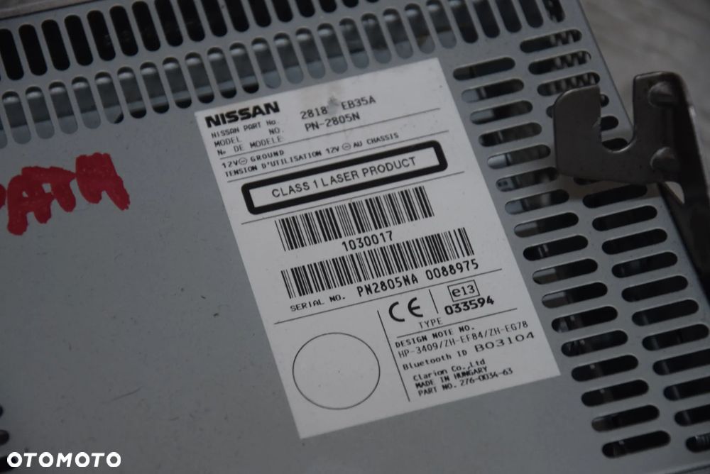 NISSAN PATHFINDER RADIO - 4