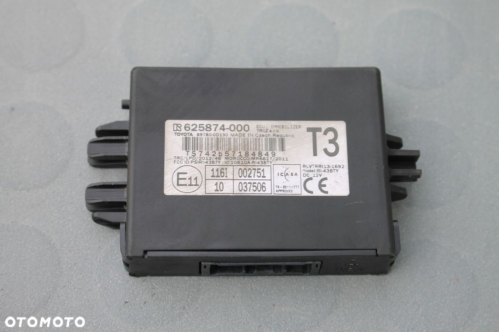 moduł sterownik immobilizer toyota yaris iii 11-19 - 1