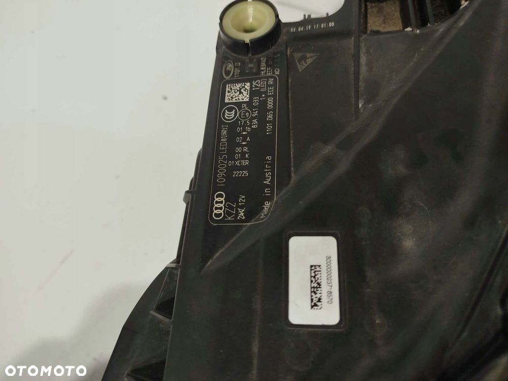 LAMPA LEWA PRZÓD PRZEDNIA AUDI Q3 Q-3 2 II 18- 83A FULL LED 83A.941.033 - 6