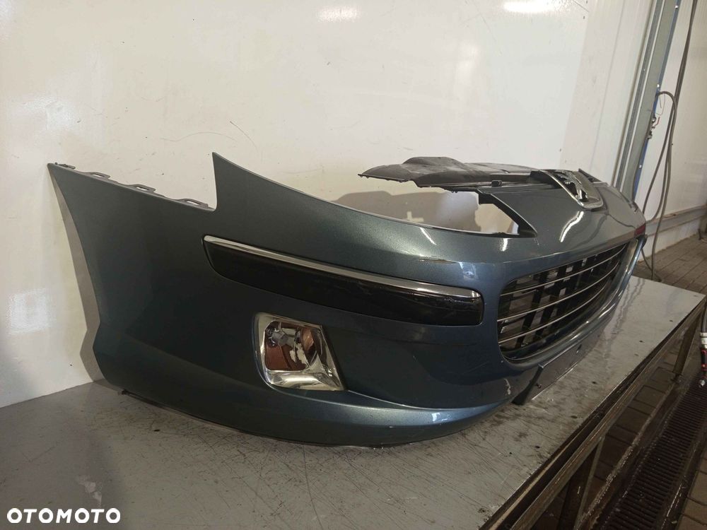 + ZDERZAK PRZÓD PRZEDNI DO PEUGEOT 407 EZWD SZARY HALOGENY - 2